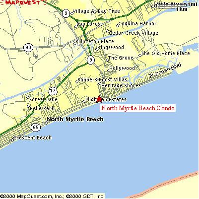 Map for Beach Condo
